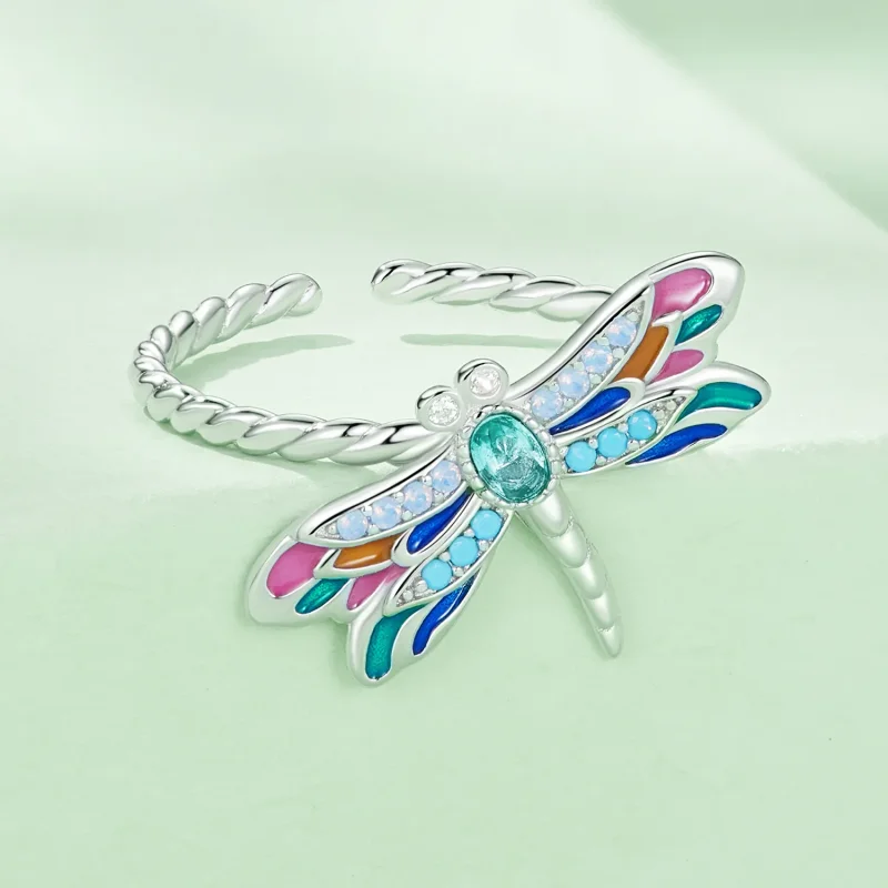 (slika za) Pandora Style Dragonflyring - BSR385 - Ogled 3