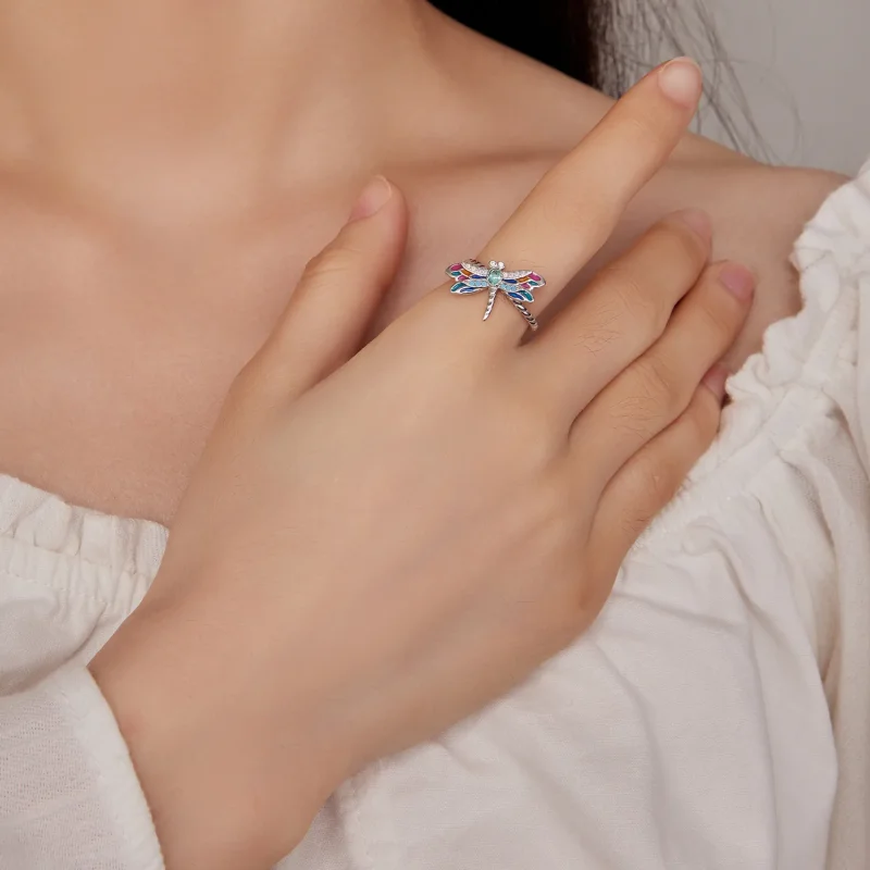 (slika za) Pandora Style Dragonflyring - BSR385 - Ogled 4