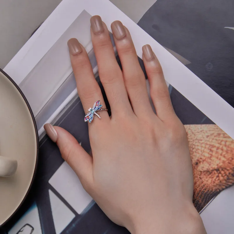 (slika za) Pandora Style Dragonflyring - BSR385 - Ogled 5