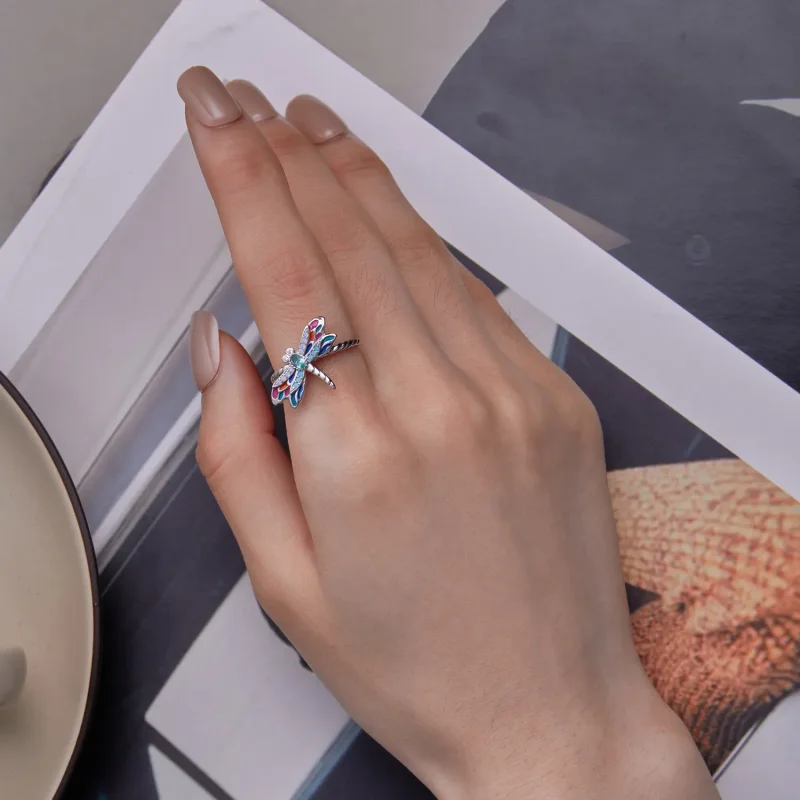 (slika za) Pandora Style Dragonflyring - BSR385 - Ogled 6