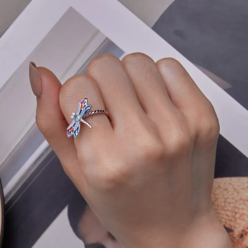 (slika za) Pandora Style Dragonflyring - BSR385 - Ogled 7