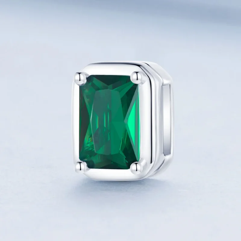 (slika za) Pandora Style Emerald Clip - BSX005 - Ogled 2
