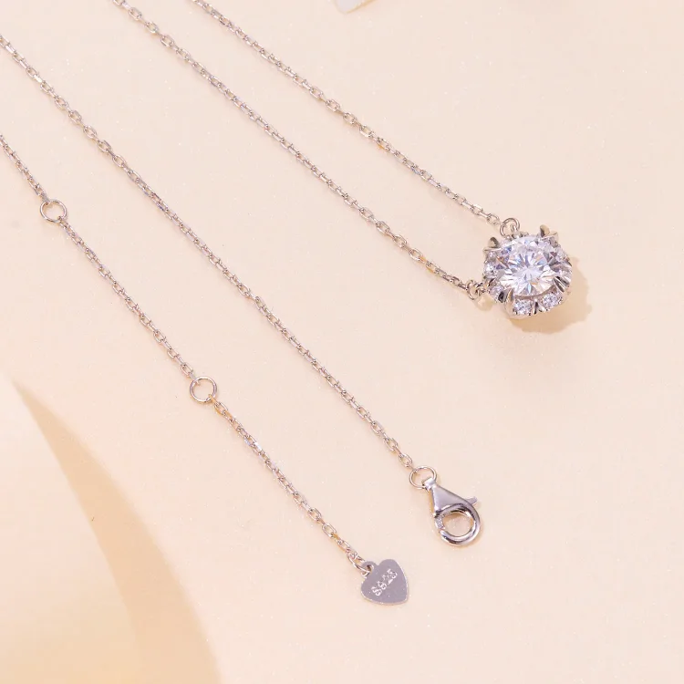 Pandora Style Exquisite Moissanite ogrlica (en certifikat) - MSN011