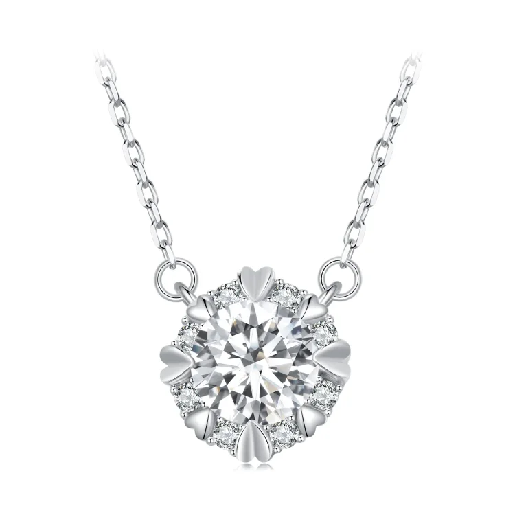 Pandora Style Exquisite Moissanite ogrlica (en certifikat) - MSN011