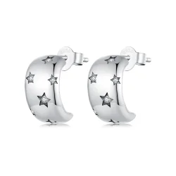 Pandora Style Flash Star Studs Uhani - BSE884