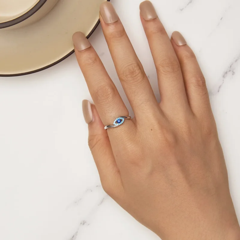 (slika za) Pandora Style Guardian Demon Eye Ring - SCR947 - Ogled 5