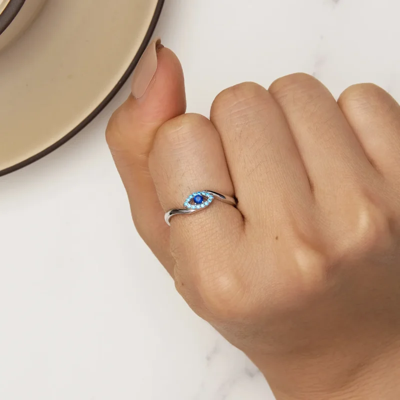 (slika za) Pandora Style Guardian Demon Eye Ring - SCR947 - Ogled 6