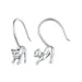 Pandora Style Kitten Earrings Stud Earrings - SCE1618 Pandora Style Kitten Earrings Stud Earrings - SCE1618