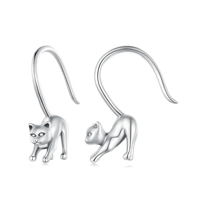 (slika za) Pandora Style Kitten Earrings Stud Earrings - SCE1618 - Slika izdelka