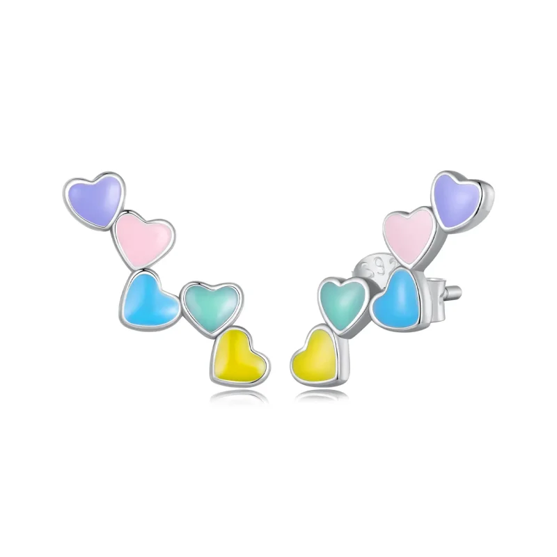 (slika za) Pandora Style Love Colorful Studs Uhani - SCE1638 - Slika izdelka