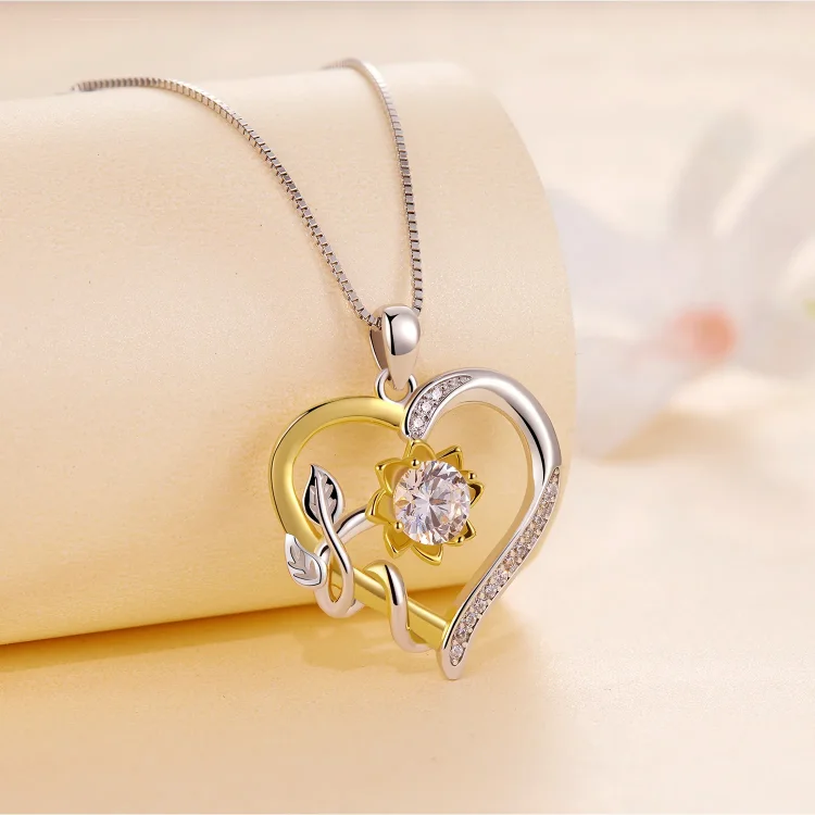 Pandora Style Love Moissanite ogrlica (en certifikat) - MSN012