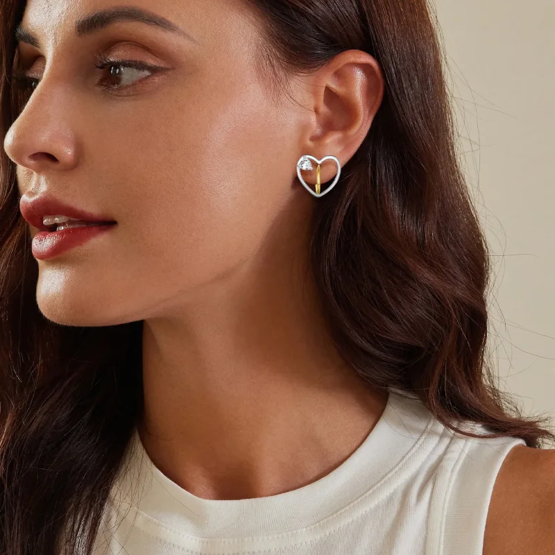 (slika za) Pandora Style Love Studs uhani - BSE888 - Ogled 5