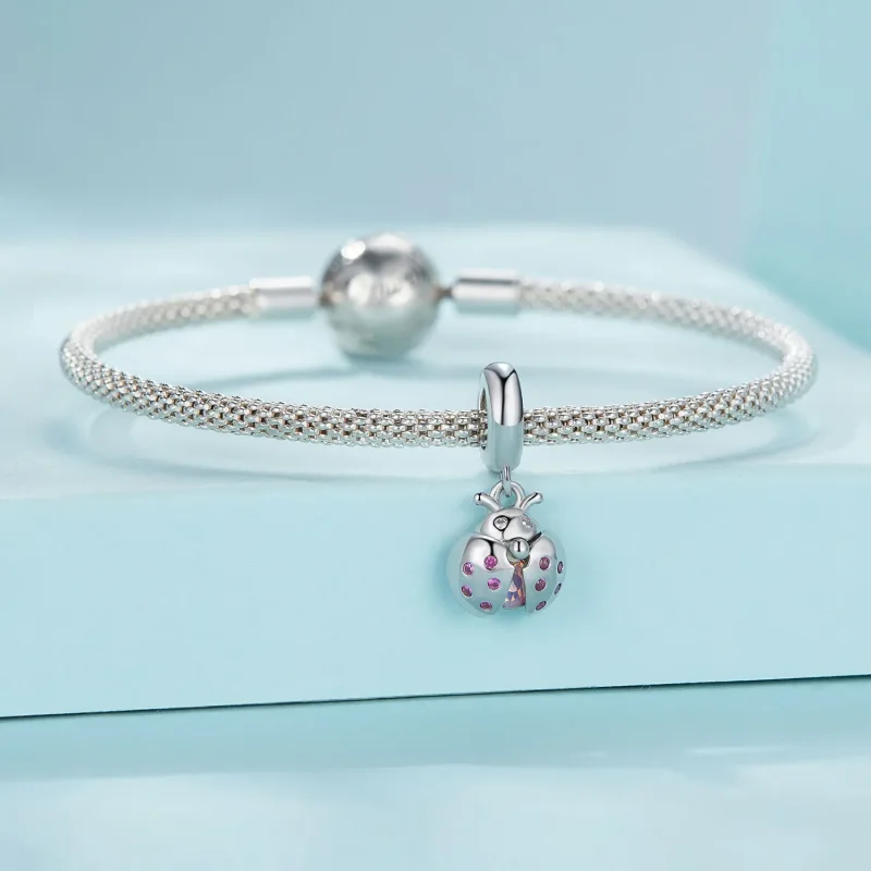 (slika za) Pandora Style Lucky Ladybug Viseča - SCC2613 - Ogled 3