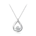 Pandora Style Moissanite Water Drop Ogrlica (en certifikat) - MSN015 Pandora Style Moissanite Water Drop Ogrlica (en certifikat) - MSN015