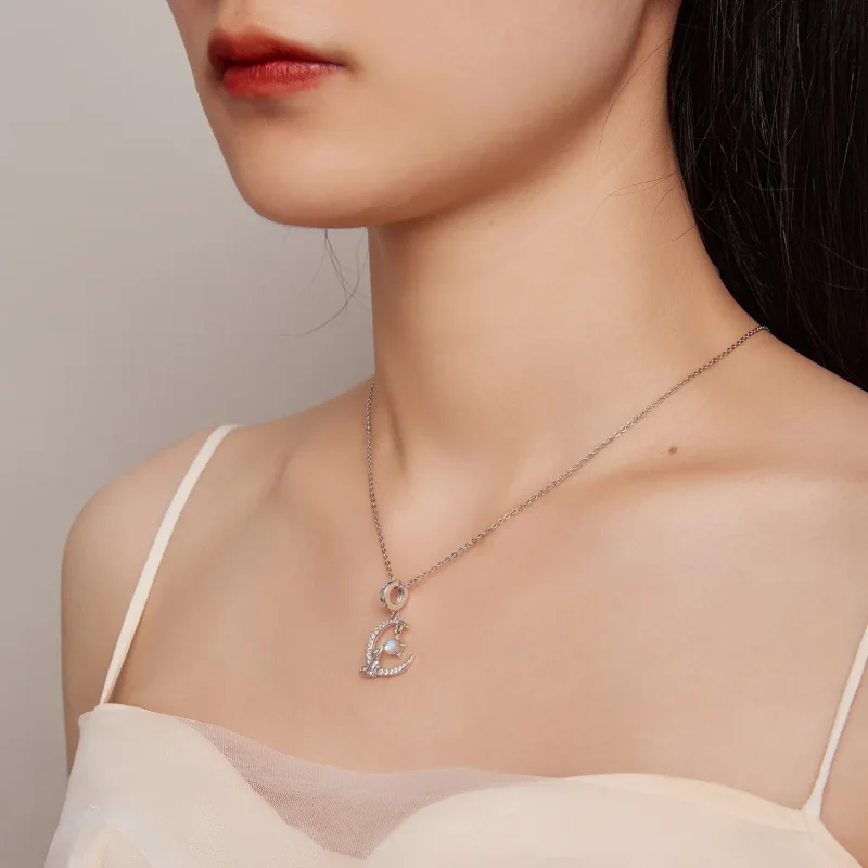 (slika za) Pandora Style Moon Cat Viseč - BSC810 - Ogled 5