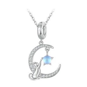 (slika za) Pandora Style Moon Cat Viseč - BSC810