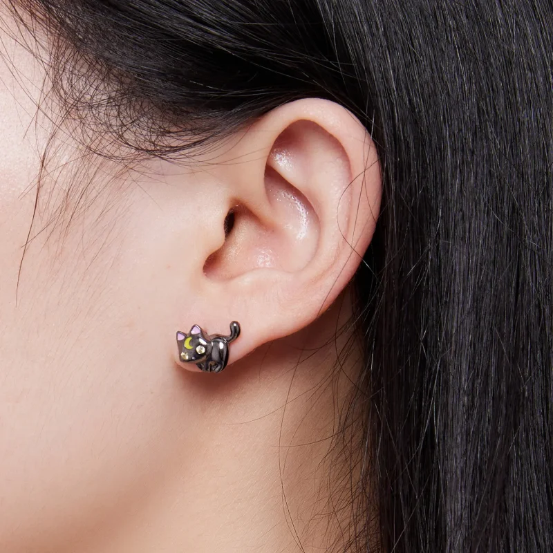 (slika za) Pandora Style Moon Kitten Studs Uhani - SCE1584 - Ogled 7
