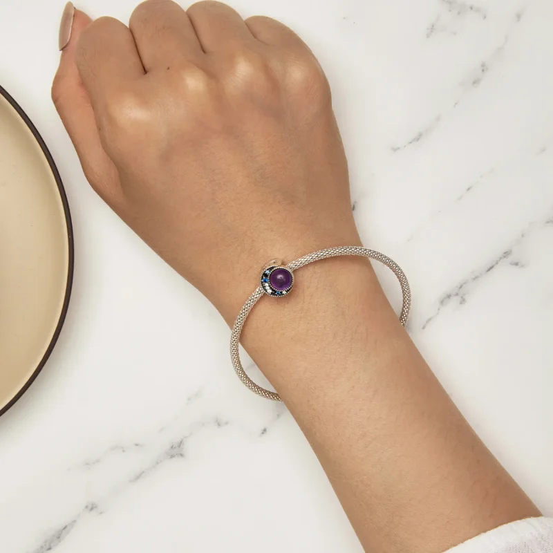 (slika za) Pandora Style Moon Mood Stone Obesek - SCC2558 - Ogled 8