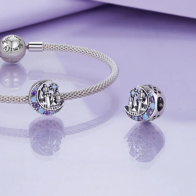 (slika za) Pandora Style Moonlight Castle Charm - BSC892 - Ogled 4