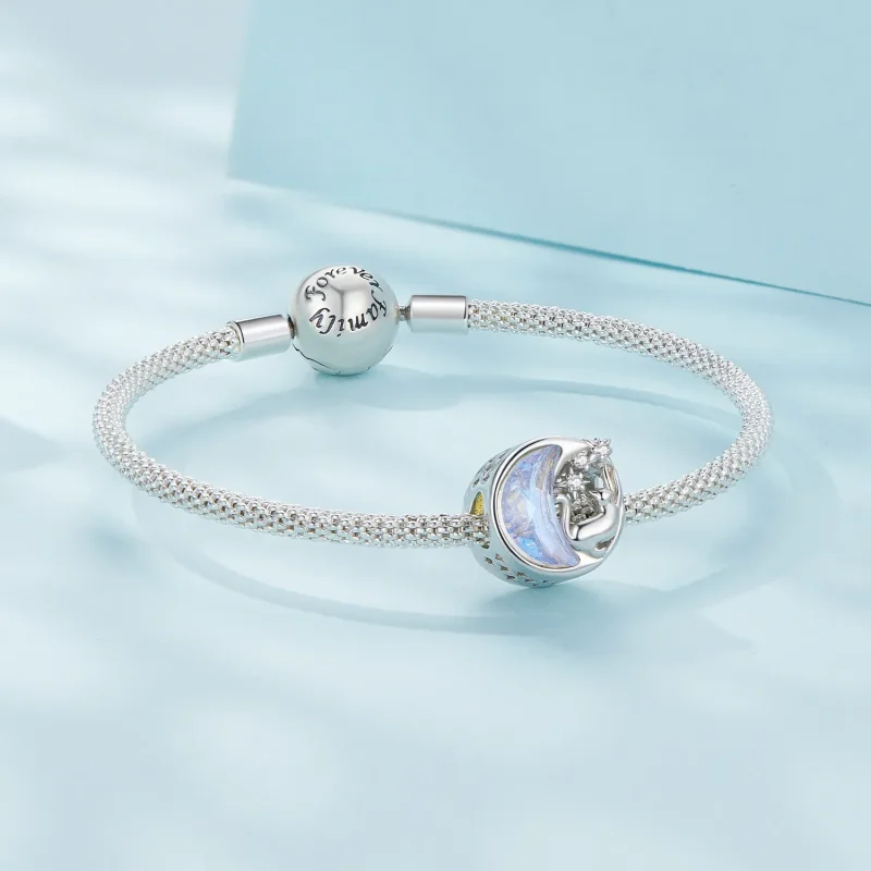 (slika za) Pandora Style Moonlight Cat Charm - SCC2538 - Ogled 5