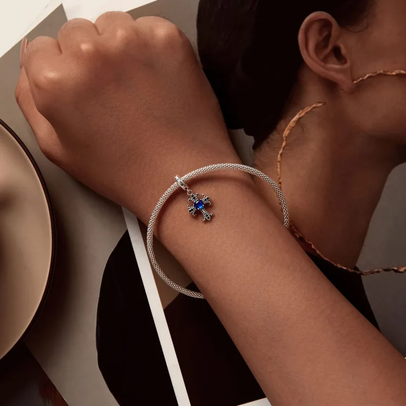 (slika za) Pandora Style Retro Cross Viseči - SCC2643 - Ogled 5