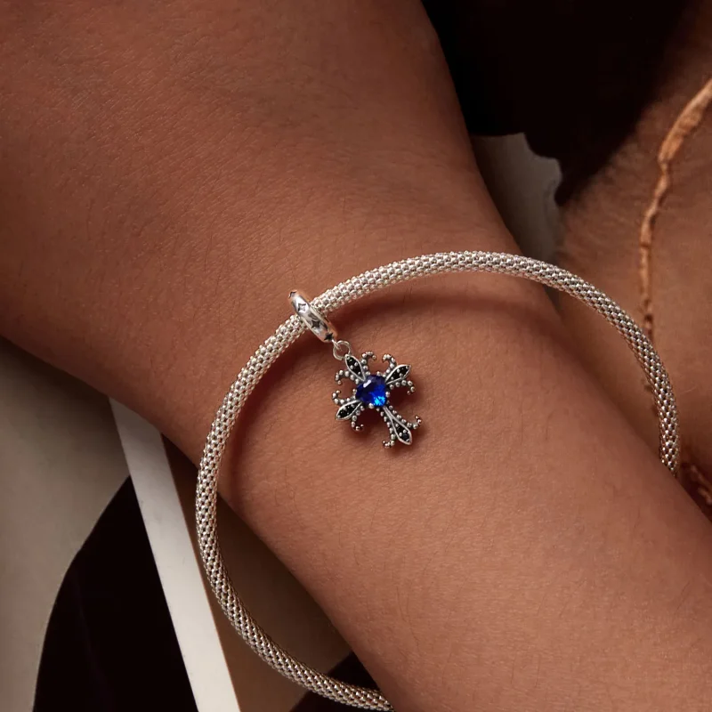 (slika za) Pandora Style Retro Cross Viseči - SCC2643 - Ogled 6