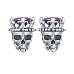 (slika za) Pandora Style Skeleton King Studs Uhani - BSE892