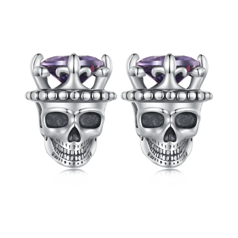 (slika za) Pandora Style Skeleton King Studs Uhani - BSE892 - Slika izdelka