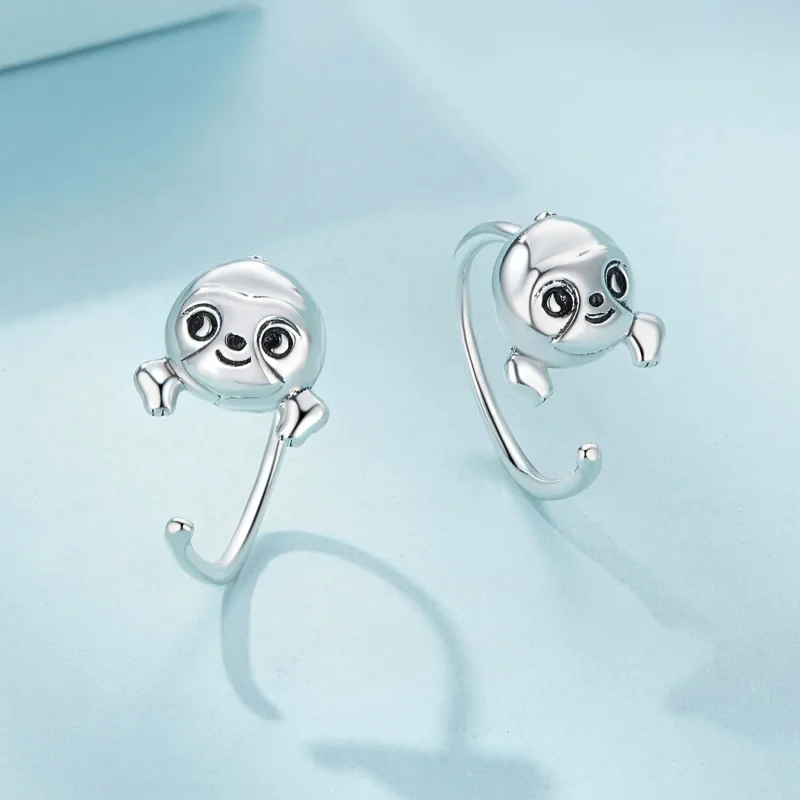 (slika za) Pandora Style Sloth Studs Uhani - SCE1651 - Ogled 2