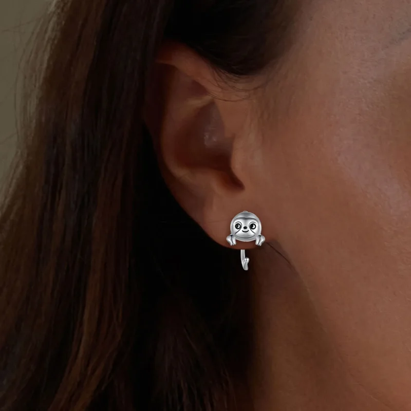 (slika za) Pandora Style Sloth Studs Uhani - SCE1651 - Ogled 5