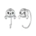 Pandora Style Sloth Studs Uhani - SCE1651 Pandora Style Sloth Studs Uhani - SCE1651