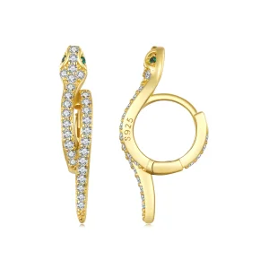 (slika za) Pandora Style Spirit Snake Hoop uhani - BSE669-B