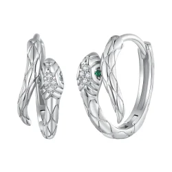 Pandora Style Spirit Snake Hoop Uhani - BSE818