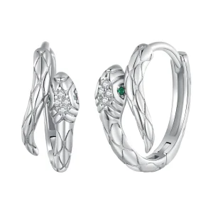 (slika za) Pandora Style Spirit Snake Hoop Uhani - BSE818
