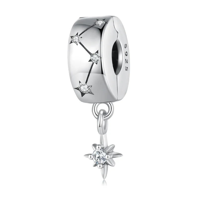 (slika za) Pandora Style Starburst Circle Clip - BSC808 - Ogled 3