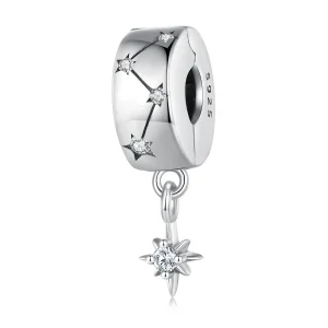 (slika za) Pandora Style Starburst Circle Clip - BSC808