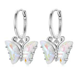(slika za) Pandora Style Symphony Butterfly Hoop Uhani - SCE1588-CF
