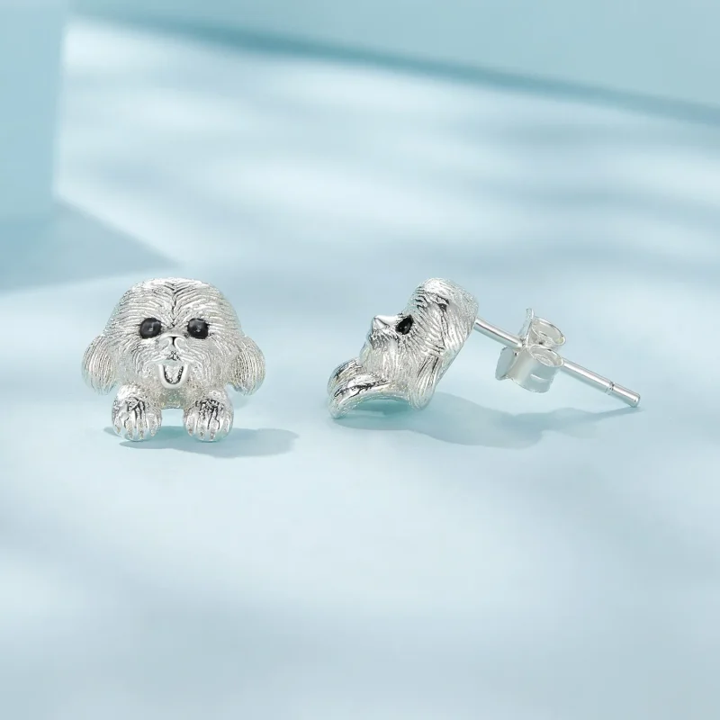 (slika za) Pandora Style Teddy Studs Uhani - SCE1631 - Ogled 4