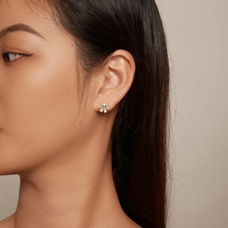 (slika za) Pandora Style Teddy Studs Uhani - SCE1631 - Ogled 5