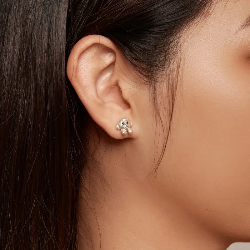 (slika za) Pandora Style Teddy Studs Uhani - SCE1631 - Ogled 7