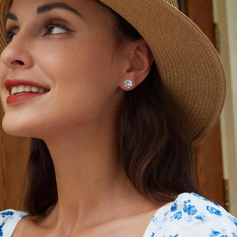 (slika za) Pandora Style Teddy Studs Uhani - SCE1631 - Ogled 8