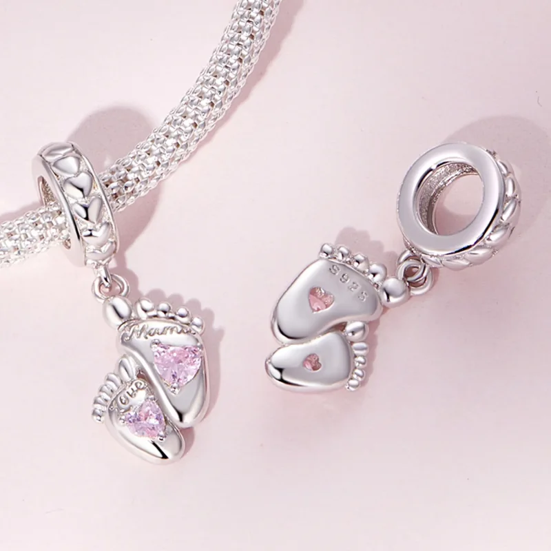(slika za) Pandora Style The Footprints of Love Visljajoče - BSC825 - Ogled 4