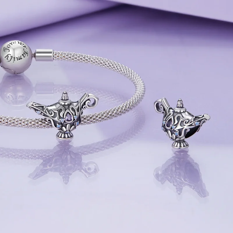 (slika za) Pandora Style Wishing Magic Lamp Charm - BSC893 - Ogled 4