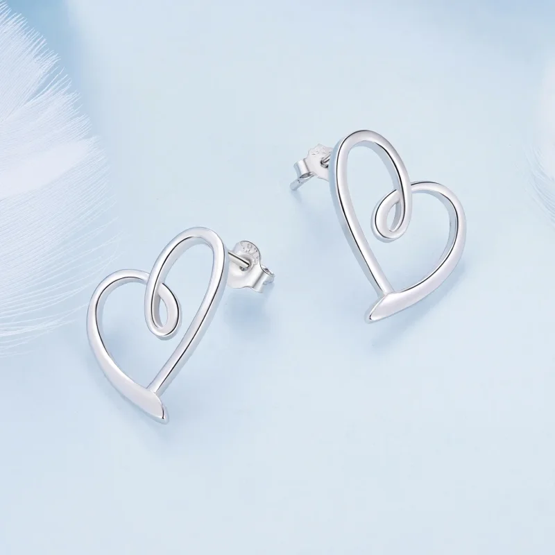 (slika za) Pandora Style Wrapped In Love Studs Uhani - BSE871 - Ogled 3