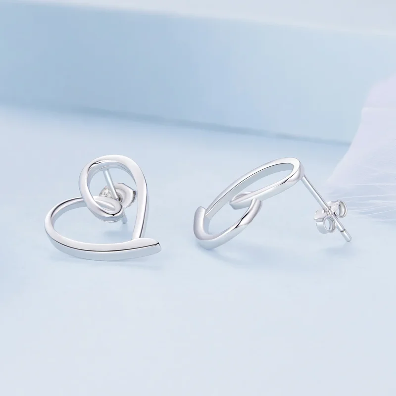 (slika za) Pandora Style Wrapped In Love Studs Uhani - BSE871 - Ogled 4