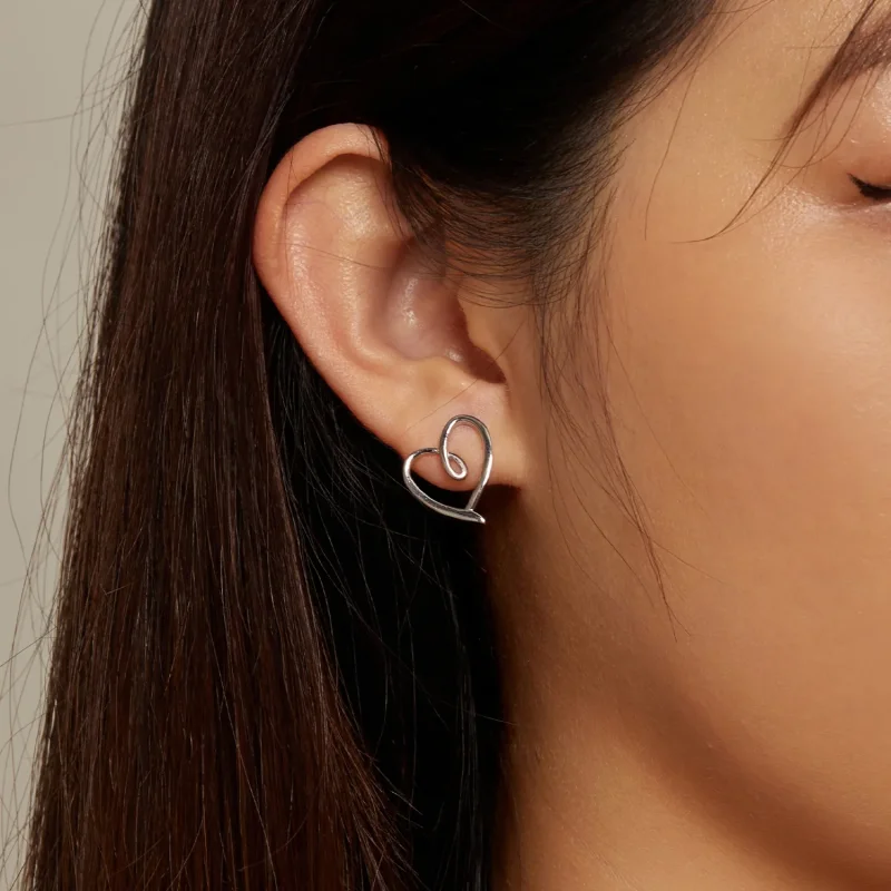 (slika za) Pandora Style Wrapped In Love Studs Uhani - BSE871 - Ogled 7