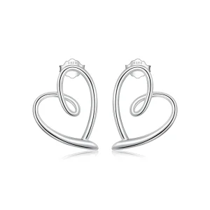 Pandora Style Wrapped In Love Studs Uhani - BSE871 (slika za) Pandora Style Wrapped In Love Studs Uhani - BSE871