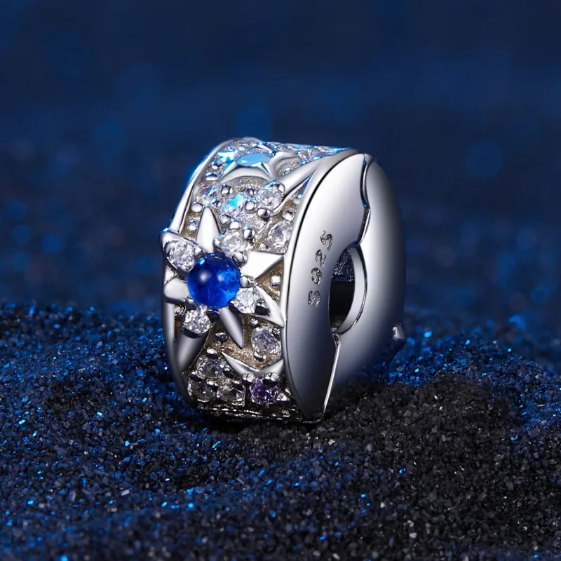 (slika za) Pandora Style Zvezdana sponka za dan in noč - SCC2555 - Ogled 2