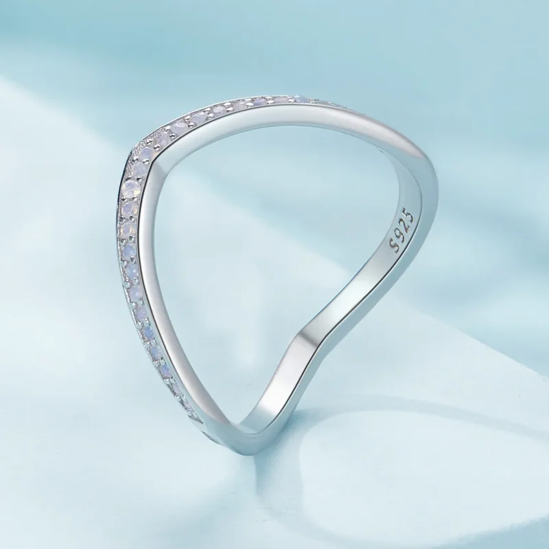 (slika za) Pink Prstan s kostmi želja v slogu Pandora - SCR945-PK - Ogled 2