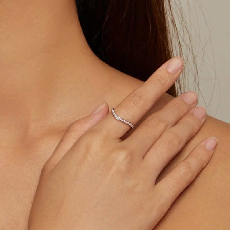 (slika za) Pink Prstan s kostmi želja v slogu Pandora - SCR945-PK - Ogled 4